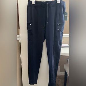 Ralph Lauren Knit Cargo Pants, Large, Navy Blue, NWT